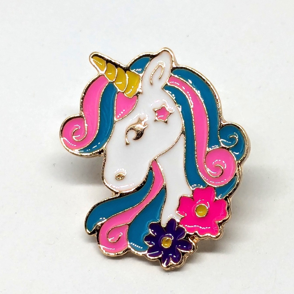 Unicorn Head Pin 🦄